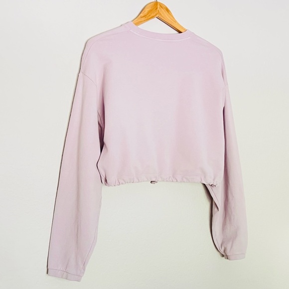 Aritzia The Group By Babaton Region Sweatshirt Cinchable Crew Neck Crop S $88 - Picture 3 of 12